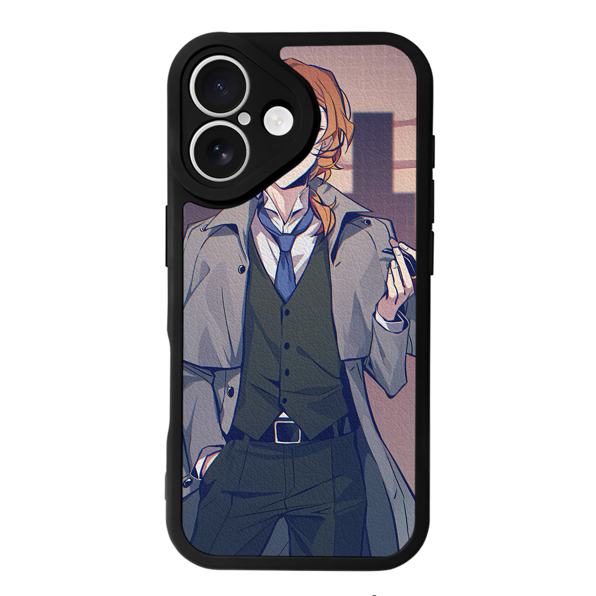 （画像用） 文豪ストレイドッグス Bungo Stray Dogs 【iPhone 16シリーズ対応】シリコンスマホケース（レザー調） 材質：シリコン